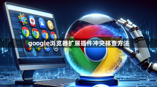 google浏览器扩展插件冲突排查方法1