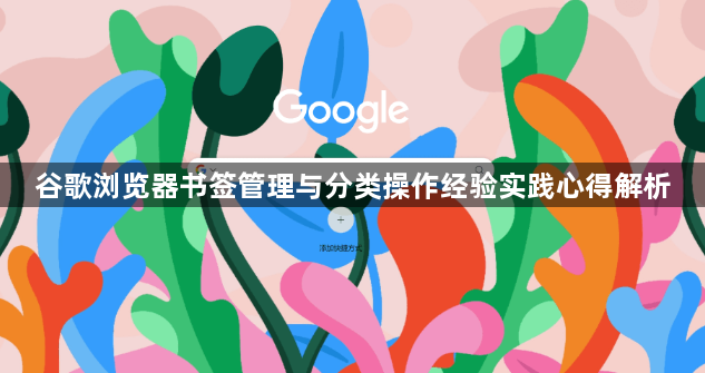 谷歌浏览器书签管理与分类操作经验实践心得解析1