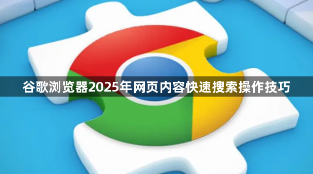 谷歌浏览器2025年网页内容快速搜索操作技巧1