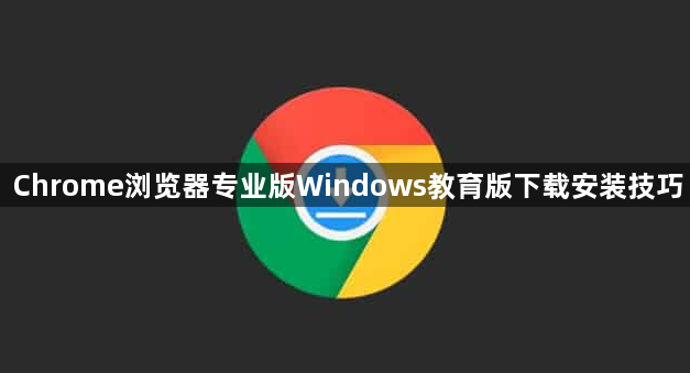 Chrome浏览器专业版Windows教育版下载安装技巧1