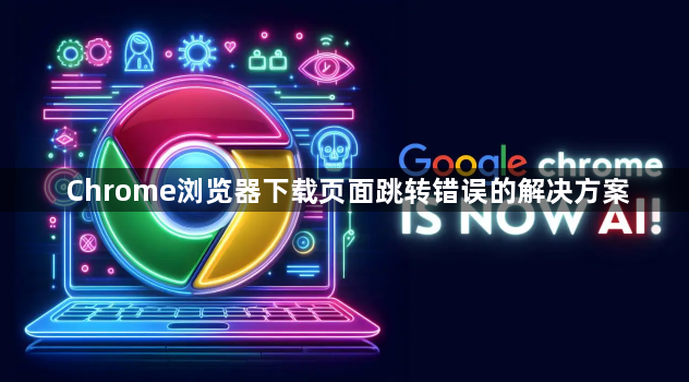 Chrome浏览器下载页面跳转错误的解决方案1