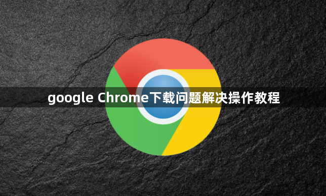 google Chrome下载问题解决操作教程1