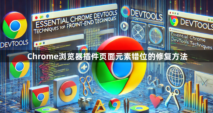 Chrome浏览器插件页面元素错位的修复方法1