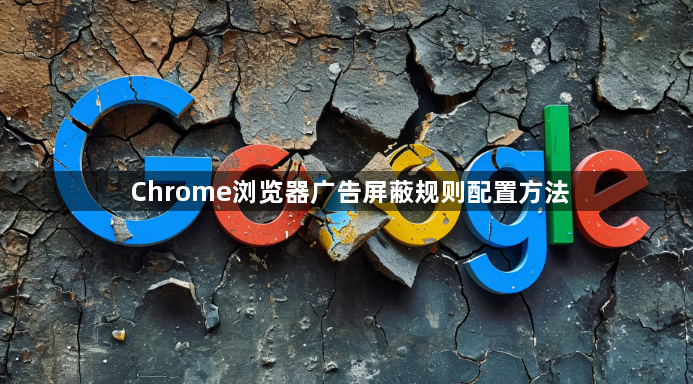 Chrome浏览器广告屏蔽规则配置方法1