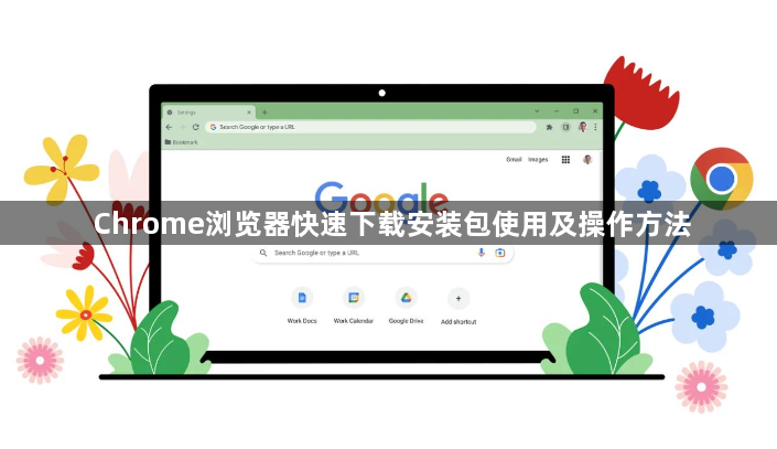 Chrome浏览器快速下载安装包使用及操作方法1
