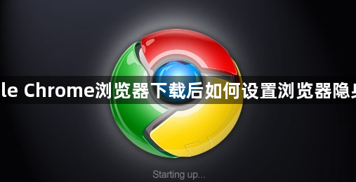 google Chrome浏览器下载后如何设置浏览器隐身模式1