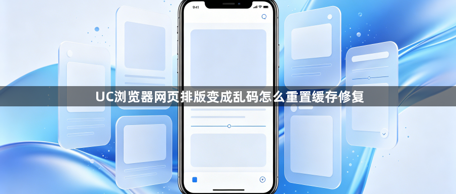 UC浏览器网页排版变成乱码怎么重置缓存修复1