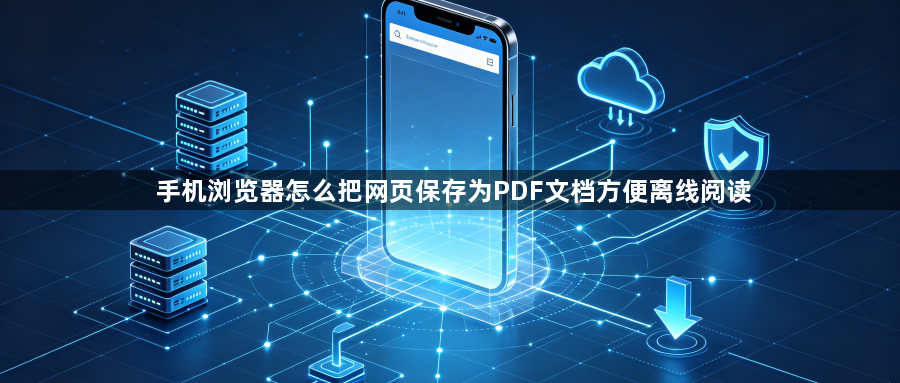 手机浏览器怎么把网页保存为PDF文档方便离线阅读1