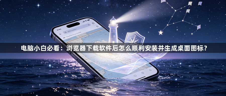 电脑小白必看：浏览器下载软件后怎么顺利安装并生成桌面图标？1