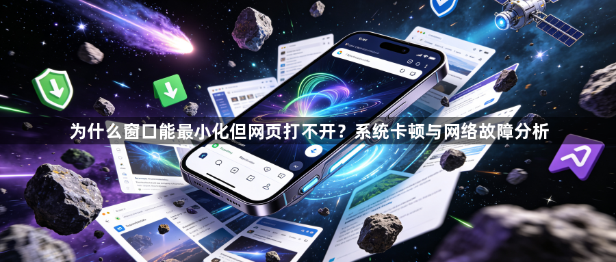 为什么窗口能最小化但网页打不开？系统卡顿与网络故障分析1