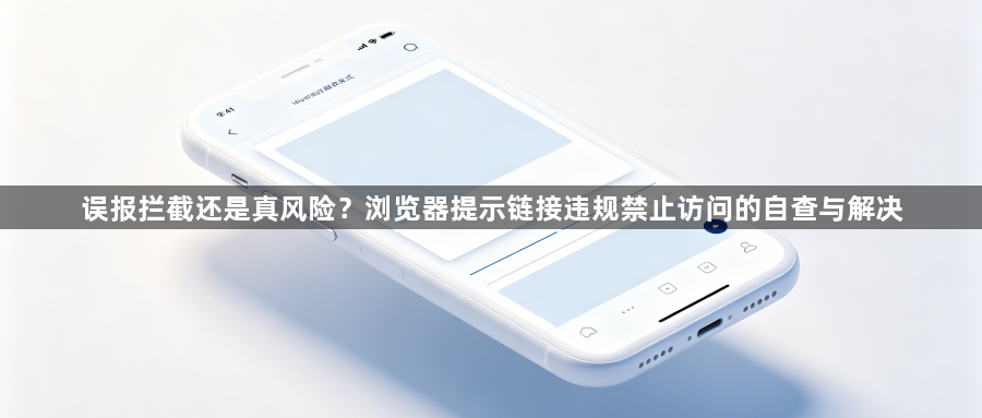 误报拦截还是真风险？浏览器提示链接违规禁止访问的自查与解决1