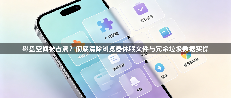 磁盘空间被占满？彻底清除浏览器休眠文件与冗余垃圾数据实操1