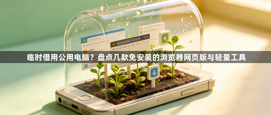 临时借用公用电脑？盘点几款免安装的浏览器网页版与轻量工具1