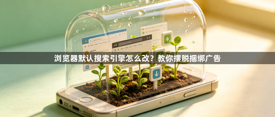 浏览器默认搜索引擎怎么改?教你摆脱捆绑广告1