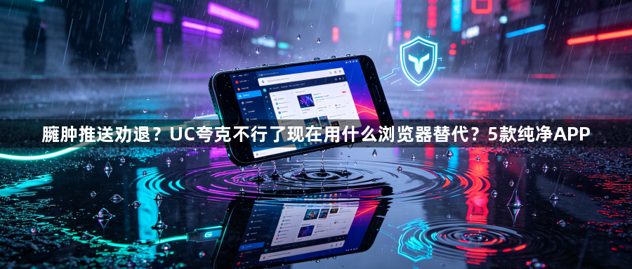 臃肿推送劝退?UC夸克不行了现在用什么浏览器替代?5款纯净APP1