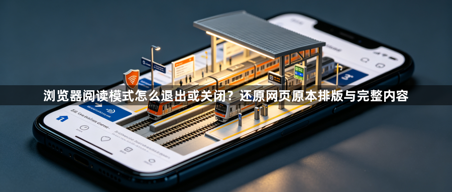 浏览器阅读模式怎么退出或关闭?还原网页原本排版与完整内容1