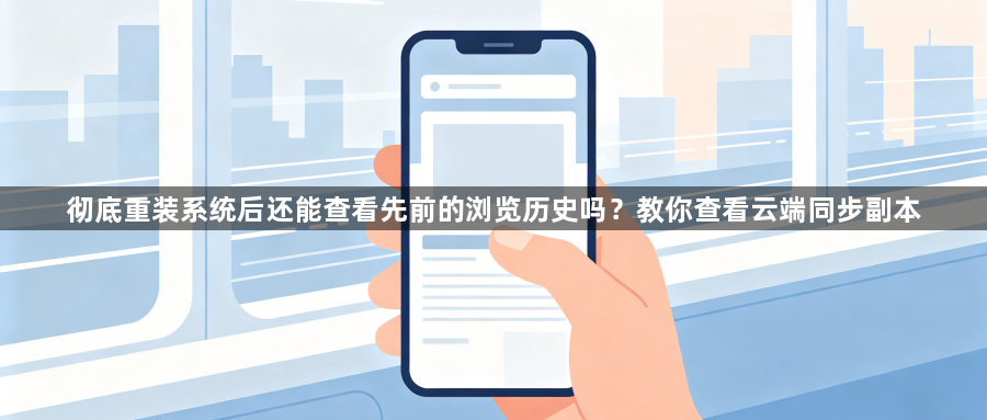 彻底重装系统后还能查看先前的浏览历史吗?教你查看云端同步副本1