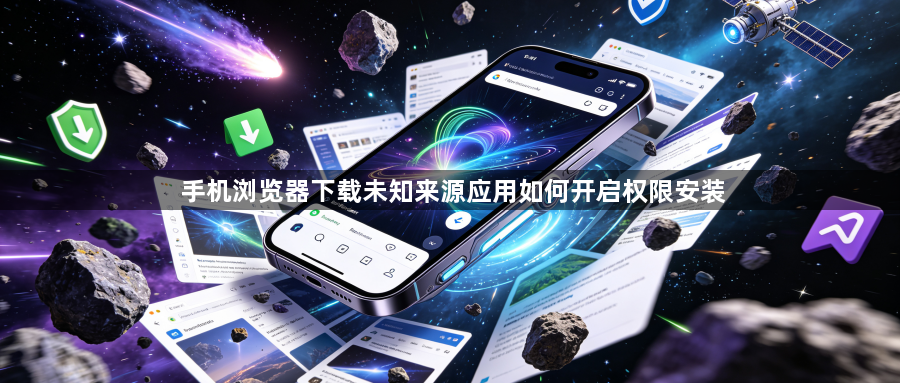手机浏览器下载未知来源应用如何开启权限安装1