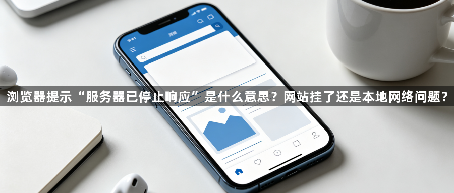 浏览器提示“服务器已停止响应”是什么意思？网站挂了还是本地网络问题？1
