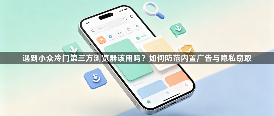 遇到小众冷门第三方浏览器该用吗?如何防范内置广告与隐私窃取1