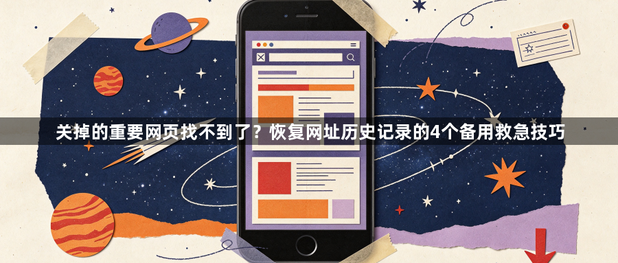 关掉的重要网页找不到了?恢复网址历史记录的4个备用救急技巧1